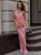 Tossy Sexy Lace Printed Halter Dresses Female V-Neck High Waist Slim Backless Spaghetti Party Dress Evening Women's Summer Dress