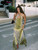 Weird Puss Leopard-Print Halter Dress Woman Summer Irregular-Hem Backless Chiffon Patchwork Trend Two-Way Wear Sexy Chic Bodycon