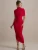 XIAOTANG Half Sleeve Backless Ruched Sexy Maxi Dress Women Summer New Turtleneck Slim High Waist Evening Club Party Long Dress