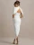 XIAOTANG Half Sleeve Backless Ruched Sexy Maxi Dress Women Summer New Turtleneck Slim High Waist Evening Club Party Long Dress