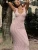 Fashion Strap Off Shoulder Maxi Dress Women's Elegant Solid Color Sleeveless High Waist U Neck Evening Party Long Dress
