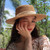 hats beach hat bohemian flat brim hat hand woven straw hat ladies summer vacation travel sun hat
