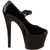 Spring and Autumn New Black Round Head Shallow Mouth 17cm Thin Heel Platform High-heeled Single Shoes T-stage Model Walk Show Hi