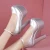 15cm Small Size 32-43 Thick Bottom Gold Red Wedding Shoes Women Platform Pumps 2026 Fall Block Super High Heels Shoes Model