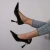 Shoes Woman 2024 Trend New Summer Red Heels Elegant Woman Black Heeled Pointed Toe Pumps Dress Leather White Ladies Shoe