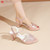 Shoes Woman Trend Summer New Style British Style Fish Mouth Buckle Fashion Open-toe Sandals Women Fashion Comfortable High Heels