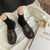 Shoes For Women Black Woman Pumps Low Heel Elegant Loafers Luxury Leather Casual Round Toe Stylish L Vacation Popular 39 On Sale