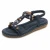 MVVJKE Women Sandals  New Flat Sandals Women Summer Bohemia Style Rhinestone Comfortable Beach Shoes Women Plus