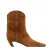 Embroidered Square Toe Cat Heel Western Cowboy Boots Woman Winter 2025 Slip-On Shaped Heel Slim Boots Fashion Shoes for Women