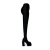 2024 New Pants Jumpsuit Boots Elastic Cloth Boots Racing Party Super Cool Square Head Waterproof Platform Thick Heel Boots 35-46