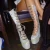 Crystal Bling Knee High Sandals Boots Thick Sole Platform Chunky High Heels Solid Buckles Straps Sandals Women Sexy Shoes Summer