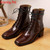 Krazing Pot 2025 Hot Sale Genuine Leather Square Toe Chelsea Boots High Heels Winter Season Lace Up Superstar Ins Ankle Boots
