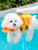 Dog Life Jacket, Cute Shark Dog Life Vest for Swimming Boating with Superior Buoyancy and Rescue Handle, Adjustable Floating