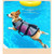 Dog Life Jacket Tear Resistant Dog Life Vest with Rescue Handle Pet Safety Swimsuit Small and Medium-sized Dog Life Jacket
