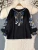 2026 Spring Retro Embroidered Shirt Top Female Lace Up Tassel Loose Lantern Sleeves Ethnic Style Blouse Female A70