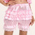 Satin Lace Ruffles Lolita Bloomers Shorts Pants Women Pink Tiered Kawaii Pumpkin Panties Y2k Vintage Victorian Bloomer