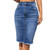 Fashion High Waist Denim Skirt Women Tassel Decoration Hem Wrap Hip Half-body Dress Female Summer Daily Casual Trend Streetwear