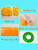 Fruit pool float, watermelon kiwi orange lemon swim ring, beach ball - inflatable tube floating water toys