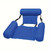 3-Tube Inflatable Pool Float Lounge, Foldable Colorful Pattern Floating Raft, Portable Pool Party & Beach Tanning Lounger Float