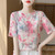 Spring And Summer New Lyocell Short Sleeve Sweater Loose Thin Half Sleeve T-shirt Printed Top