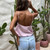 Linad Sexy Pink Backless Camisole Summer Gyaru Casual Sleeveless Tops Woman 2025 Pure Cotton Loose Woven Top Solid Color Fashion