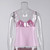 Linad Sexy Pink Backless Camisole Summer Gyaru Casual Sleeveless Tops Woman 2025 Pure Cotton Loose Woven Top Solid Color Fashion