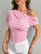 Pure Wind Oblique Shoulder Short-sleeved T-shirt Women's Summer Design Sense Slim-fit Off-shoulder Clothing Looks Thin