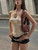AltGoth Streetwear Sexy Camisole Women Dark Gothic Y2k E-girl Harajuku Grunge Bow Embroidery Backess Halter Corset Crop Tank Top