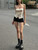 AltGoth Streetwear Sexy Camisole Women Dark Gothic Y2k E-girl Harajuku Grunge Bow Embroidery Backess Halter Corset Crop Tank Top