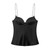 BSAY sexy suspender heart-shaped collar 2025 new style waist cinching slimming hem silk texture short top