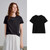 TOYOUTH Women Flow Water Soft Cotton Short-Sleeve T-Shirt 2026 Spring New Lycra Stretch Fitted Set-In Shoulder Quiet Luxury Top