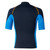 Men's Rash Guard Swimsuit Tops Short Sleeves Front Zip Wetsuit Top 1.5mm Neoprene Swim Tops Swimming Diving Surfing Snorkeling
