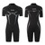 3mm Wetsuits for Men Women Neoprene Diving Suits Back Zipper Short Sleeve Swimsuits for Diving Snorkel Surfing Swimming Wet Suit