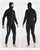 5MM diving suit thickened warm swimming suit hooded knee protection deep diving fishing suit winter swimming equipment wetsuit
