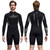Men Women Wetsuit Shorty 1.5mm Neoprene + Lycra Thermal Swimsuit Diving Suits Front Zipper UV Protection Long Sleeve Surf Suits