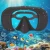 Diving facial mirror, anti -fog 180 ° snorkeling facial mirror, deep water diving mask diving goggles with respiratory tube