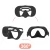 Diving facial mirror, anti -fog 180 ° snorkeling facial mirror, deep water diving mask diving goggles with respiratory tube