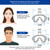 Snorkel and Diving Mask Foldable Anti-Fog Diving Mask Set with Full Dry Top System Adults Diving Goggles Diving Camera Support