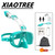 Snorkel and Diving Mask Foldable Anti-Fog Diving Mask Set with Full Dry Top System Adults Diving Goggles Diving Camera Support