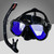 Diving Mask With Sports Camera Mount Electroplate Tempered Glass Silicone Mask is Safe and Comfortable