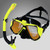 Diving Mask With Sports Camera Mount Electroplate Tempered Glass Silicone Mask is Safe and Comfortable