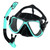 Diving Mask With Sports Camera Mount Electroplate Tempered Glass Silicone Mask is Safe and Comfortable