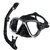 Diving Mask With Sports Camera Mount Electroplate Tempered Glass Silicone Mask is Safe and Comfortable