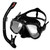 Diving Mask With Sports Camera Mount Electroplate Tempered Glass Silicone Mask is Safe and Comfortable