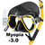 Myopia Snorkel & Dive Mask for Adults with Anti-Fog Spray ,Box,Dry Top Snorkel, Adjustable Strap Free Breathing Design