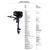 2 Stroke 3.6Hp Short Shaft Manual Start Gasoline Outboard Motor Engine High Quality Rubber Boat Outboard Motor Engine