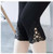 7XL Large Size Leggings For Women Summer Thin Tick 3/4 Capris Short Lace Hollow Tight Pants Black White Pink Red  6XL 5xl 4xl