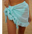 Women Swimsuit Bikini Cover-Ups Skirt Summer Solid Color Beach Wrap Skirt Swimwear Female Ruffles Trim Lace Up Sarong Cover Ups