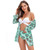 JSN5001 Manufacturer High Waist Floral Vneck Backless Summer Coverups Three Piece Swimwear Set Custom Women Bikini