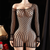 Women Fishnet Long Sleeve Bodycon Underwear Bodysuits Mesh Hollow Mini Dresses Sexy Crotchless Lingerie Erotic Teddies Bodysuit